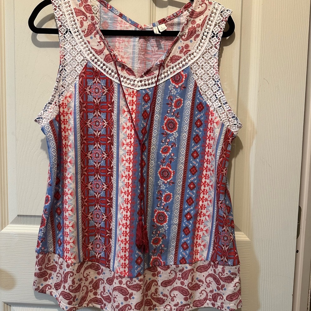 Ladies dressy tank top size L